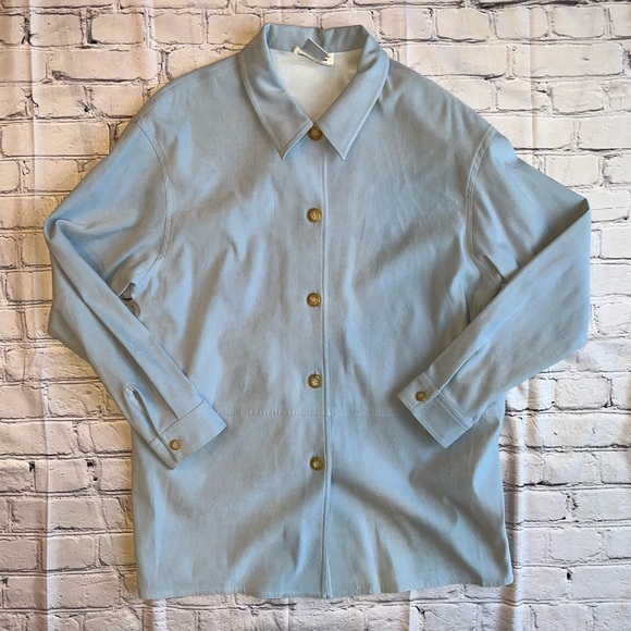 Y2K Talbots Vintage Unlined Coat Large Lightweight - Picture 1 of 10